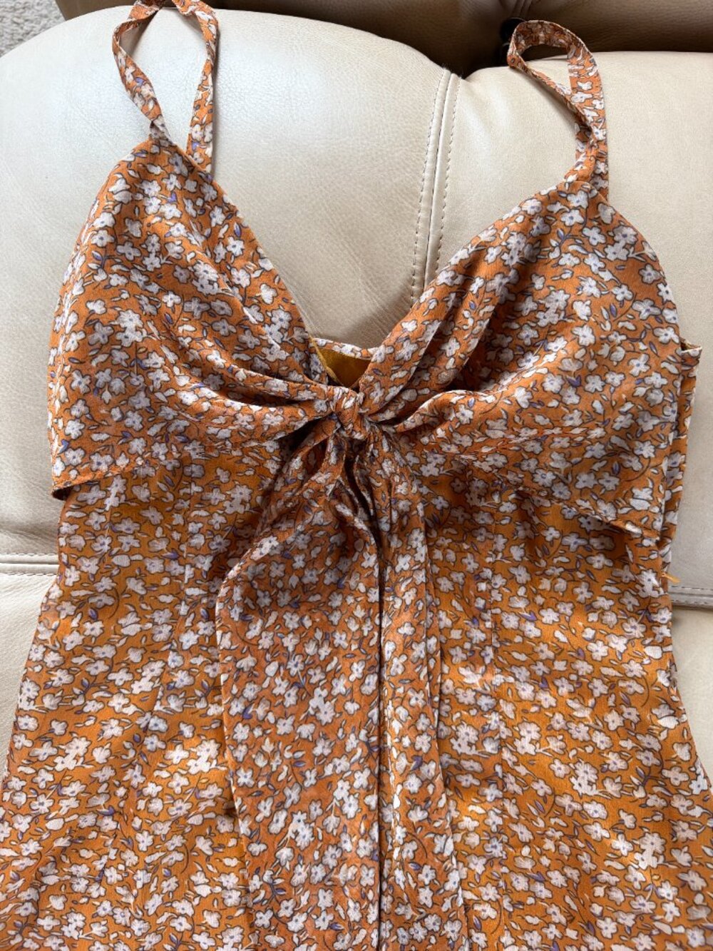 The East Order | Brown Floral Dress - Picture 4 of 4